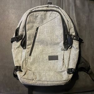 Gray women men kid backpack